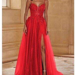 Stunning Scarlet Evening Dress